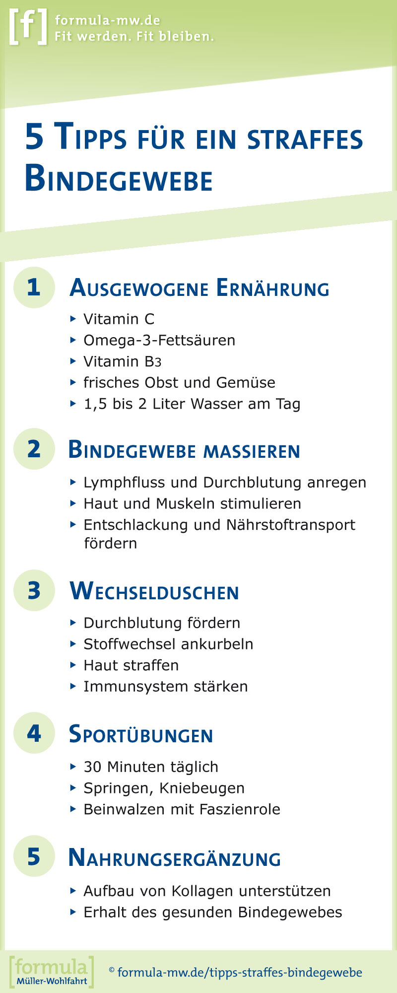 Tipps fuer ein straffes Bindegewebe
